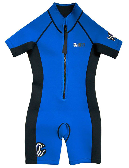 Traje de neopreno azul-negro unisex marca IQ 10-11 años