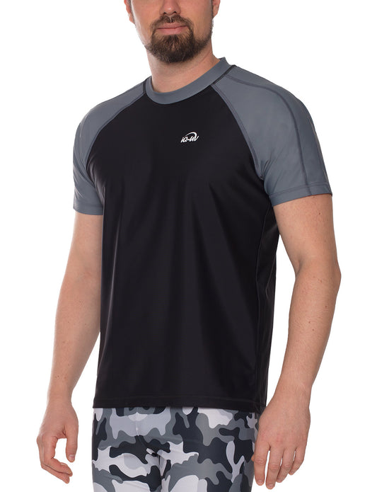 Polera manga corta corte recto hombre con filtro solar UPF 300+ marca IQ